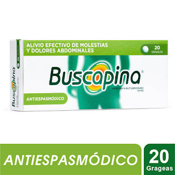Buscapina Hioscina N Butilbromuro 10 Mg X 20 Grageas