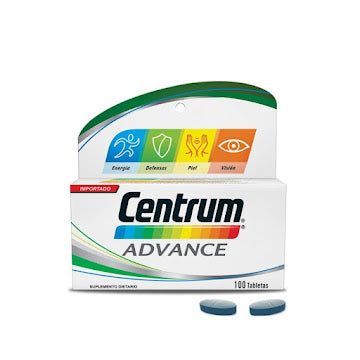 Centrum Advance Multivitamínico Hombres Y Mujeres X 100 Tabletas