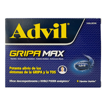Advil Gripa Max 400mg Haleon Caja X 6 Capsulas