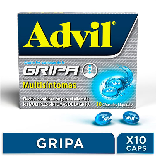 Advil Gripa X 10 Cápsulas