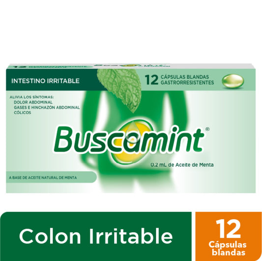 Buscamint Aceite De Menta 0.2 Ml Caja X 12 Cápsulas