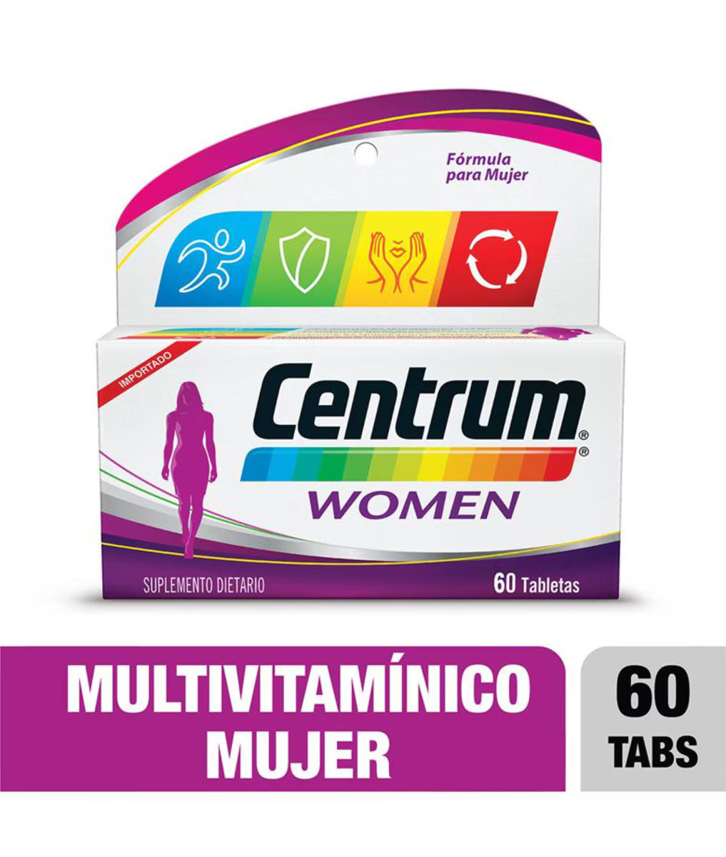 Centrum Women Multivitamínico Frasco X 60 Tabs