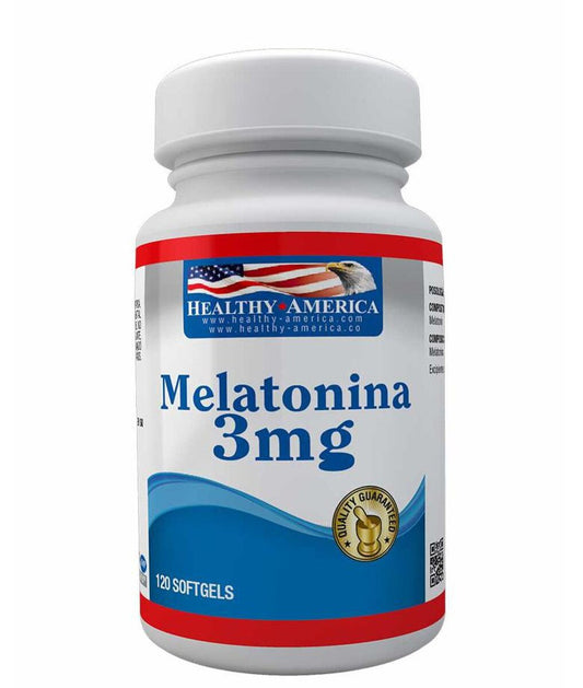 Melatonina Healthy America X 3 G Frasco X 120 Cápsulas