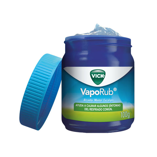 Vick Vaporub Alcanfor + Mentol + Aceite De Eucalipto 5,26g/2,82g/1,33g Ungüento Frasco X 100 Gr